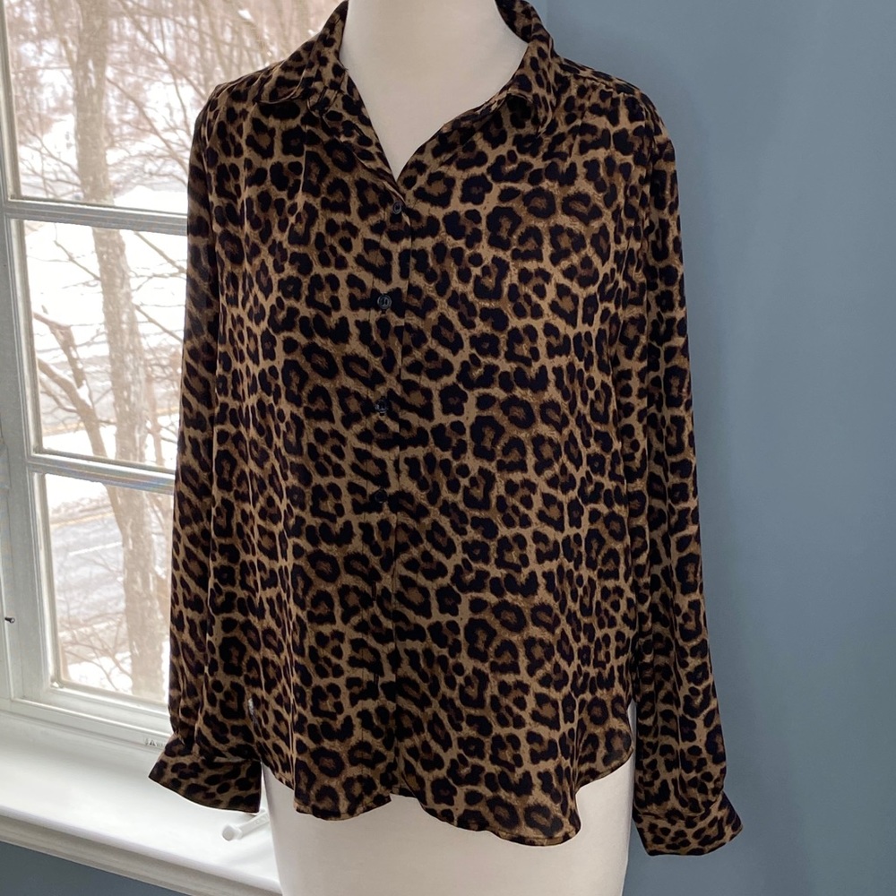 H&M Leopard Print Blouse